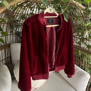 IRIS Faux Fur Bomber Jacket